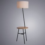 Торшер тренога со столиком Arte Lamp A9202PN-1BK COMBO