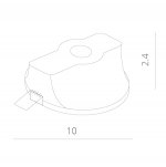 Точечный светильник Arte lamp A9210PL-1WH Invisible