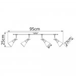 Светильник потолочный Arte lamp A9231PL-4AB VENTO