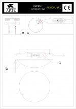 Светильник потолочный Arte lamp A9240PL-3CC SOLARIS