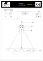 Светильник подвесной Arte lamp A9250SP-3CC SOLARIS