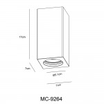 Светильник стакан белый Arte Lamp A9263PL-1WH TUBO