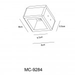 Светильник потолочный Arte lamp A9284PL-1WH INVISIBLE