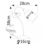 Светильник настольный Arte lamp A9289LT-1GO Mughetto
