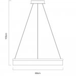 Светильник подвесной Arte lamp A9306SP-1WH ROTONDO