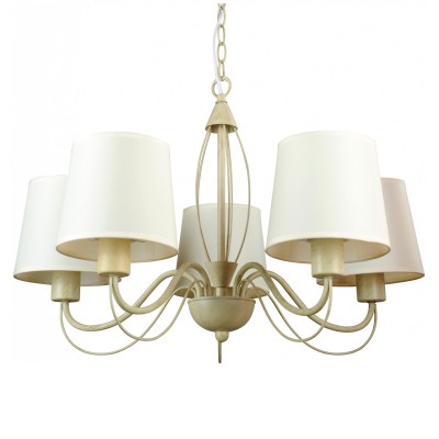 Люстра белая классическая Arte lamp A9310LM-5WG Orlean