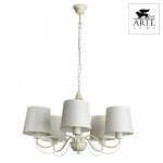 Люстра белая классическая Arte lamp A9310LM-5WG Orlean