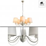 Люстра белая классическая Arte lamp A9310LM-5WG Orlean