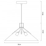 Светильник подвесной Arte Lamp A9347SP-3BK STARK
