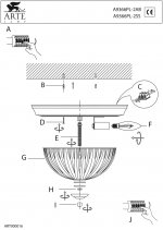 Люстра Arte Lamp A9366PL-2SS American Diner