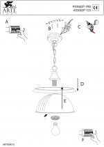 Светильник подвесной Arte lamp A9366SP-1AB AMERICAN DINER