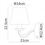 Светильник бра Arte Lamp A9368AP-1AB FELICIA