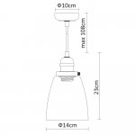 Светильник подвесной Arte Lamp A9387SP-1CC TRENTO