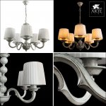 Подвесная люстра Arte lamp A9395LM-5WG Alba