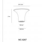 Светильник потолочный Arte lamp A9461PL-1WH TUBO