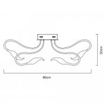 Люстра диодная Arte Lamp A9475PL-9WH