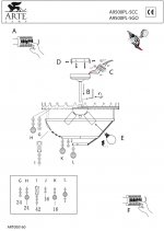 Люстра Arte Lamp A9500PL-5CC Versailles