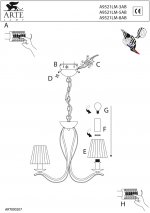 Люстра Arte lamp A9521LM-3AB Damain 