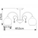Светильник потолочный Arte lamp A9548PL-5CC MILLO