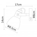 Светильник бра Arte Lamp A9582AP-1AB TULIP