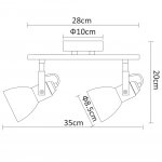 Светильник настенный Arte lamp A9582AP-2AB TULIP