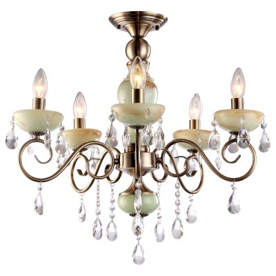 

Люстра бронзовая Arte lamp A9592PL-5AB Onyx Green, A9592PL-5AB