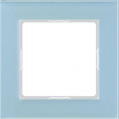 JUNG А сreation Стекло Серо-Голубое Рамка 1-я (AC581GLBLGR) JUNG А сreation Стекло Серо-Голубое Рамка 1-я (AC581GLBLGR)