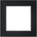 JUNG А сreation Стекло черное Рамка 1-я (AC581GLSW)