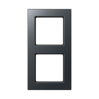 JUNG A сreation Антрацит матовый Рамка 2-я (AC582BFANM) JUNG A сreation Антрацит матовый Рамка 2-я (AC582BFANM)