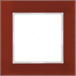 JUNG А сreation Стекло Красный Оксид Рамка 2-я (AC582GLRT)