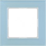 JUNG А сreation Стекло Серо-Голубое Рамка 3-я (AC583GLBLGR)