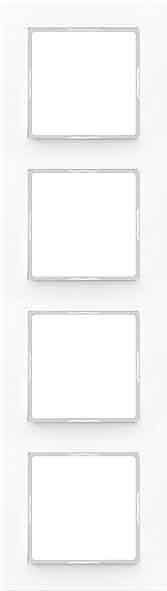 JUNG А сreation Белый Рамка 4-я (AC584WW) JUNG А сreation Белый Рамка 4-я (AC584WW)