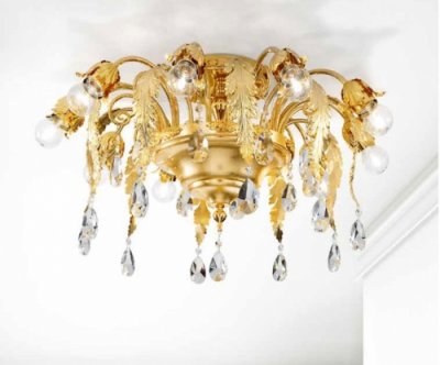 Потолочный светильник Masiero ACANTIA PL10 Oro Lucido SW Потолочный светильник Masiero ACANTIA PL10 Oro Lucido SW