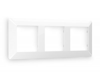 Рамка ALFA Line (Белый глянец) 3-ая AF110103 Ambrella Volt