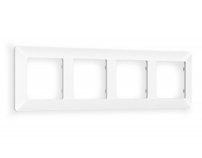 Рамка ALFA Line (Белый матовый) 4-ая AF110124 Ambrella Volt