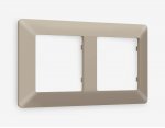 Рамка ALFA Line (Серо-бежевый матовый) 2-ая AF110362 Ambrella Volt