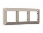 Рамка ALFA Line (Серо-бежевый матовый) 3-ая AF110363 Ambrella Volt