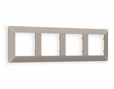 Рамка ALFA Line (Серо-бежевый матовый) 4-ая AF110364 Ambrella Volt Рамка ALFA Line (Серо-бежевый матовый) 4-ая AF110364 Ambrella Volt
