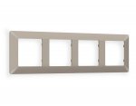 Рамка ALFA Line (Серо-бежевый матовый) 4-ая AF110364 Ambrella Volt
