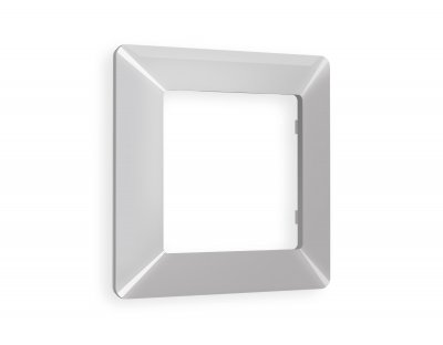 Рамка ALFA Line (Серебро глянец) 1-ая AF110401 Ambrella Volt