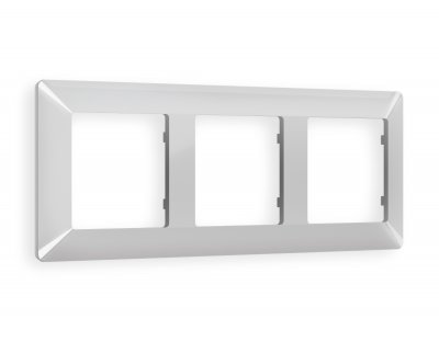 Рамка ALFA Line (Серебро глянец) 3-ая AF110403 Ambrella Volt Рамка ALFA Line (Серебро глянец) 3-ая AF110403 Ambrella Volt