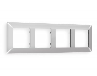 Рамка ALFA Line (Серебро глянец) 4-ая AF110404 Ambrella Volt Рамка ALFA Line (Серебро глянец) 4-ая AF110404 Ambrella Volt