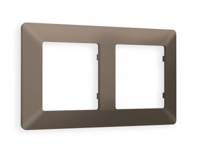 Рамка ALFA Line (Темная бронза матовый) 2-ая AF110632 Ambrella Volt