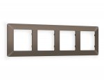 Рамка ALFA Line (Темная бронза матовый) 4-ая AF110634 Ambrella Volt