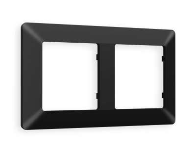 Рамка ALFA Line (Черный матовый) 2-ая AF110702 Ambrella Volt