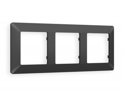 Рамка ALFA Line (Графит Мягкое касание) 3-ая AF110803 Ambrella Volt