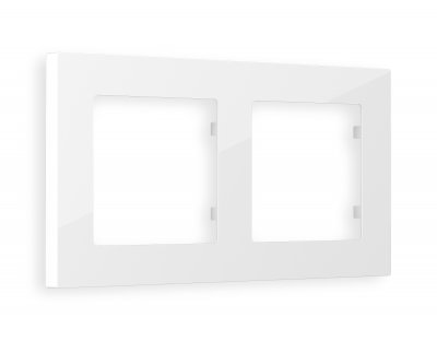 Рамка ALFA Techno (Белый глянец) 2-ая AF220102 Ambrella Volt Рамка ALFA Techno (Белый глянец) 2-ая AF220102 Ambrella Volt