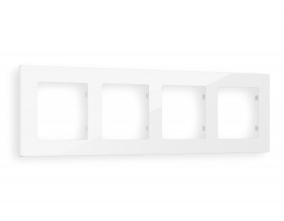 Рамка ALFA Techno (Белый глянец) 4-ая AF220104 Ambrella Volt Рамка ALFA Techno (Белый глянец) 4-ая AF220104 Ambrella Volt