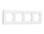 Рамка ALFA Techno (Белый матовый) 4-ая AF220124 Ambrella Volt