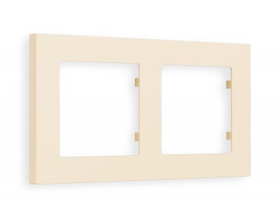 Рамка ALFA Techno (Бежевый матовый) 2-ая AF220332 Ambrella Volt Рамка ALFA Techno (Бежевый матовый) 2-ая AF220332 Ambrella Volt